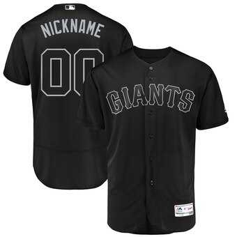 San Francisco Giants Majestic 2019 Players' Weekend Flex Base Roster Customized Black Jersey,We sell and wholesale San Francisco Giants Majestic 2019 Players' Weekend Flex Base Roster Customized Black Jersey on line form chian!